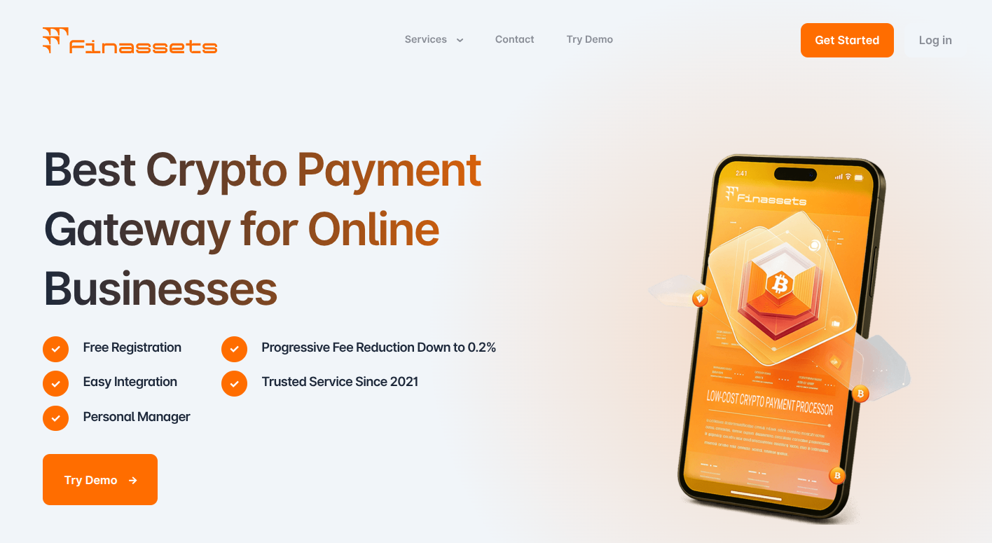 Finassets.io: обзор крипто платежного шлюза и отзывы